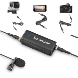 Saramonic LavMic адаптер с нагрудным микрофоном для камер и смартфонов (2 входа 3,5 мм)- фото3