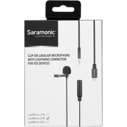 Saramonic LavMicro U1B Петличный микрофон с кабелем 6м, разъем Lighting (iPhone)- фото8
