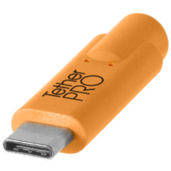 Кабель Tether Tools TetherPro USB-C to USB-C 1m Orange (CUC03-ORG)- фото2