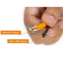 Кабель TetherPro USB-C to USB-C 4.6m Orange [CUC15-ORG]- фото5