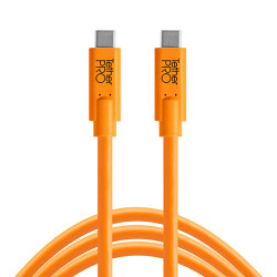 Кабель TetherPro USB-C to USB-C 4.6m Orange [CUC15-ORG]- фото
