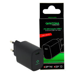 Сетевое зарядное устройство Patona Premium PD20W ADAPTER 1xUSB-C- фото