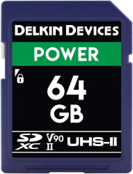 Карта памяти Delkin Devices Power SDXC 64GB 2000X UHS-II Class 10 V90 - фото