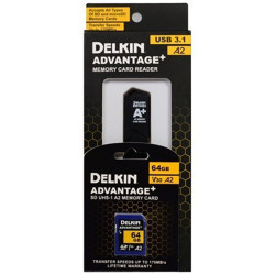 Комплект Delkin Devices Advantage SD Reader and Card Bundle 64GB - фото