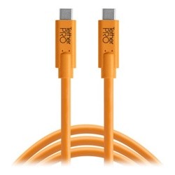 Кабель TetherPro USB-C to USB-C 4.6m Orange [CUC15-ORG]- фото