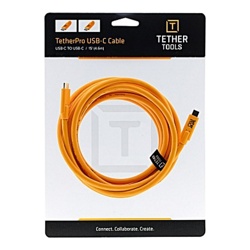 Кабель Tether Tools TetherPro USB-C to USB-C 3m Orange (CUC10-ORG)- фото3