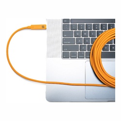Кабель Tether Tools TetherPro USB-C to USB-C Right Angle 4.6m Orange [CUC15RT-ORG]- фото6
