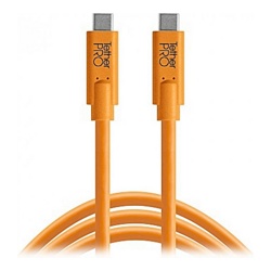 Кабель Tether Tools TetherPro USB-C to USB-C 1m Orange (CUC03-ORG)- фото