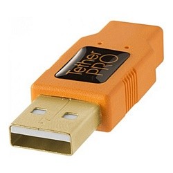 Кабель Tether Tools TetherPro USB 2.0 to Mini-B 5-Pin 1.8m Orange (CU5407)- фото3