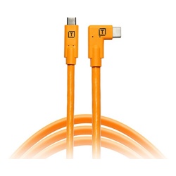 Кабель Tether Tools TetherPro USB-C to USB-C Right Angle 4.6m Orange [CUC15RT-ORG]- фото