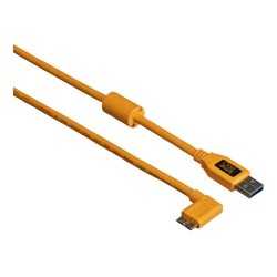 Кабель Tether Tools TetherPro USB 3.0 to Micro-B Right Angle 4.6m Orange (CU61RT15-ORG)- фото2