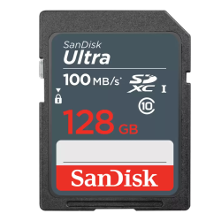 Карта памяти SanDisk 128 ГБ Ultra SDHC/SDXC UHS-I (SDSDUNR-128G-GN3IN)- фото