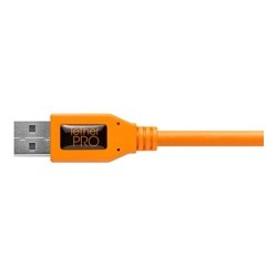 Кабель Tether Tools TetherPro USB 3.0 to USB-C Right Angle Adapter 50cm Orange [CUCRT02-ORG]- фото4