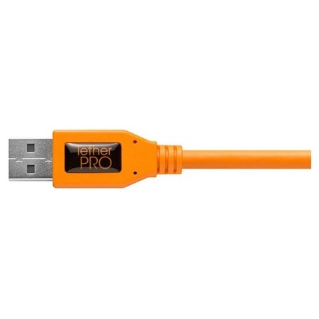 Кабель Tether Tools TetherPro USB 3.0 to USB-C Right Angle Adapter 50cm Orange [CUCRT02-ORG] — фото