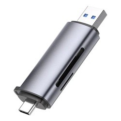 Картридер UGREEN CM185-50706; USB-C + USB-A to TF/SD- фото2