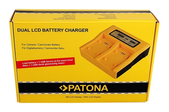 Зарядное устройство от сети PATONA DUAL LCD USB для LP-E6 (7583)- фото5