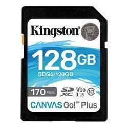 Карта памяти SDXC Kingston 128GB Canvas Go! Plus 170R (SDG3/128GB)- фото